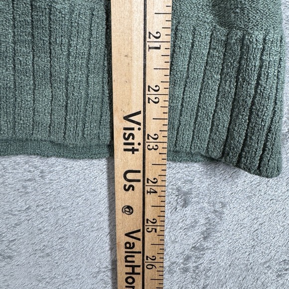 LOFT Sweater Womens Green V Neck 3/4 Sleeve Breathable Knit Top Size Small - Picture 8 of 9